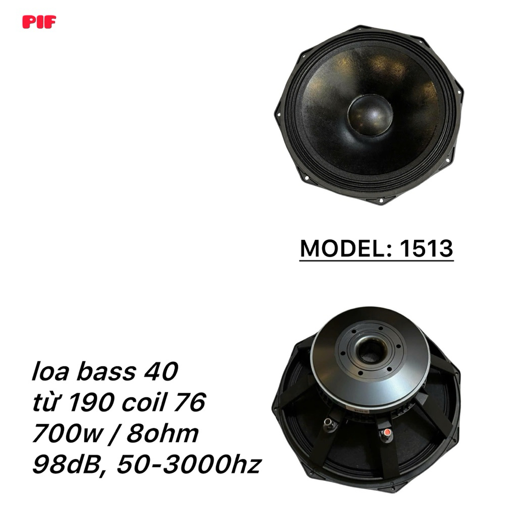 Loa Bass 40 NEXO, Model: 1513, từ 190 coil 75 (1 cái)