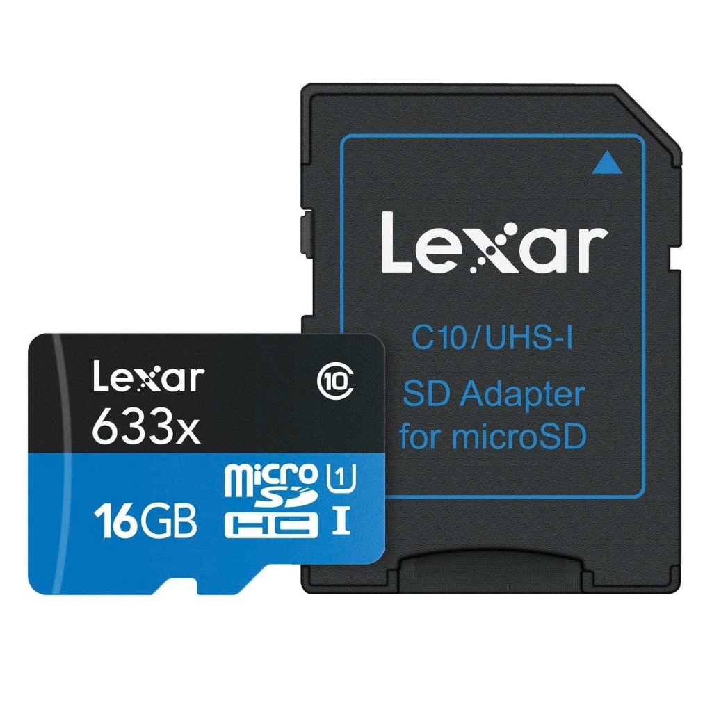 Thẻ nhớ Lexar microSDHC 16GB 633x UHS-I Class 10 (Kèm Adapter SD)