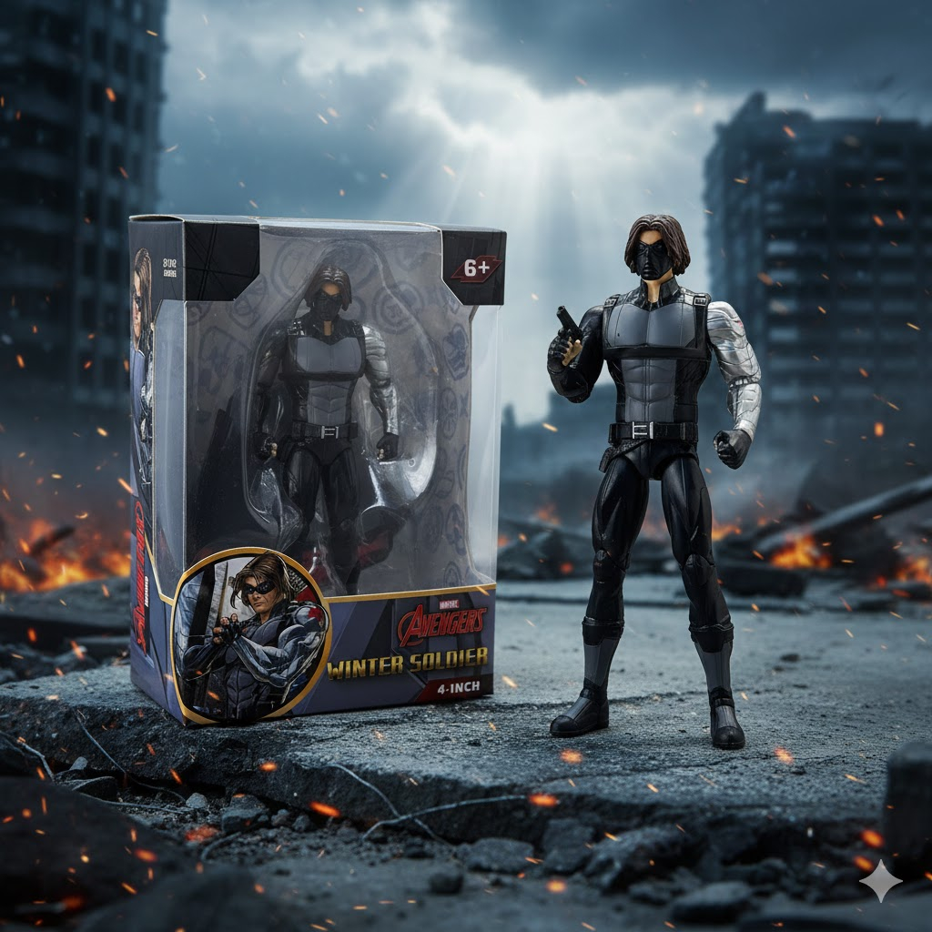 Figure Marvel Avengers Winter Soldier 4 Inch –  Chính Hãng ZD Toys ZC32