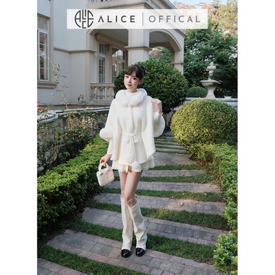 Set Váy Thu Đông Alice Cao Cấp, Áo Khoác Len Lông Cao Cấp Phối Chân Váy Len Dệt Kim T421+CV1005
