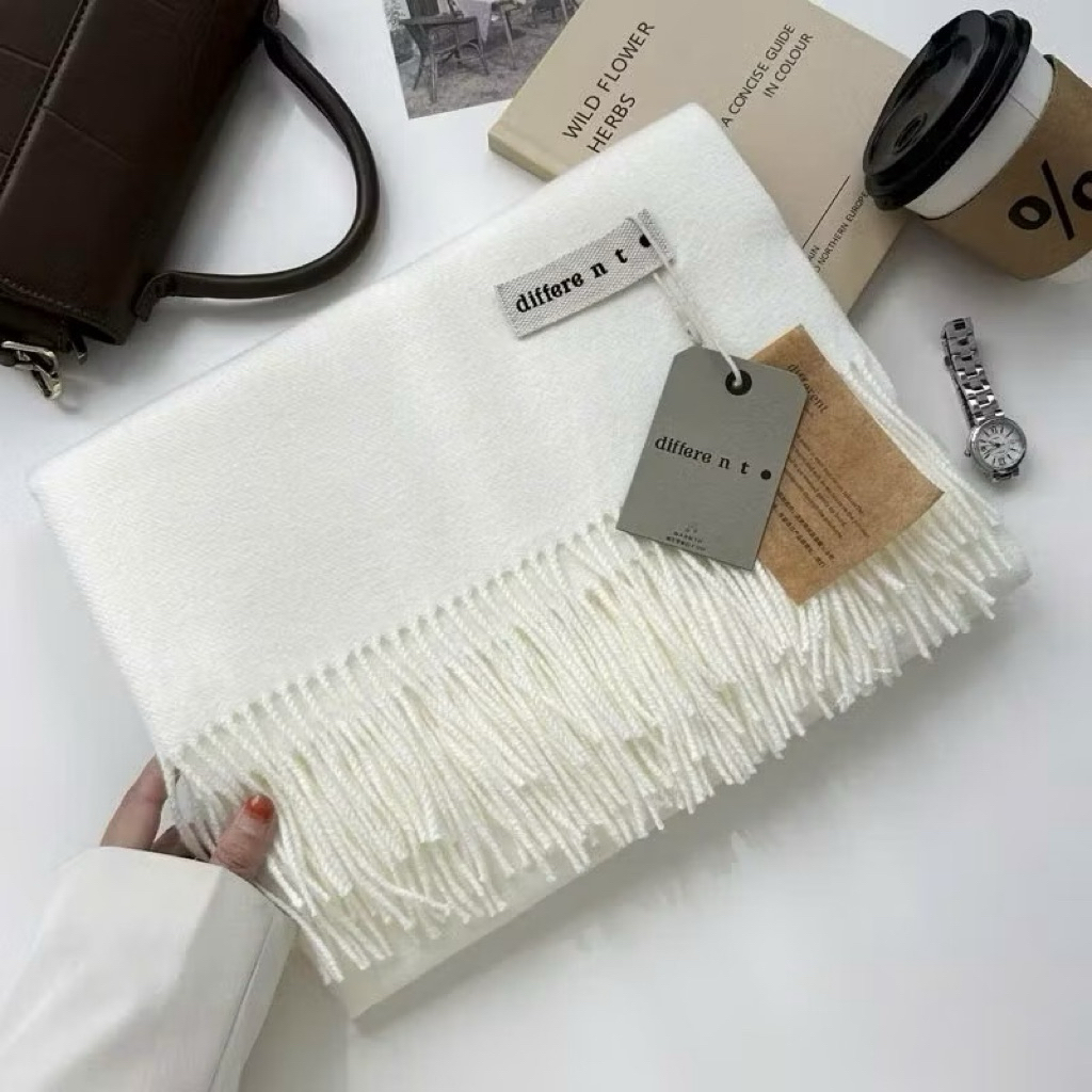 Khăn quàng cổ nam nữ CINCILY, khăn choàng cổ vải len cashmere mùa đông cao cấp thời trang Hàn Quốc
