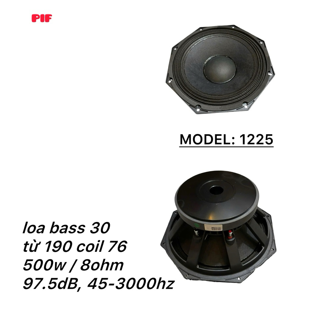 Loa Bass 30 NEXO, Model: 1225, từ 190 coil 75 (1 cái)