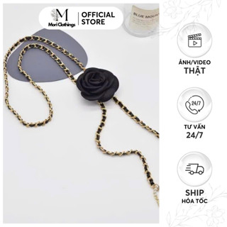 Dây Lưng Xích Phối Hoa Nổi Sang Trọng Thanh Lịch Phụ Kiện Thời Trang Nữ | MORI CLOTHINGS