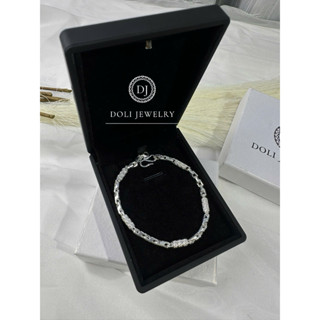 Kim tiền lắc tay bạc nam cao cấp Doli Jewelry - vòng tay nam, quà tặng bạn trai ( tặng túi + hộp )