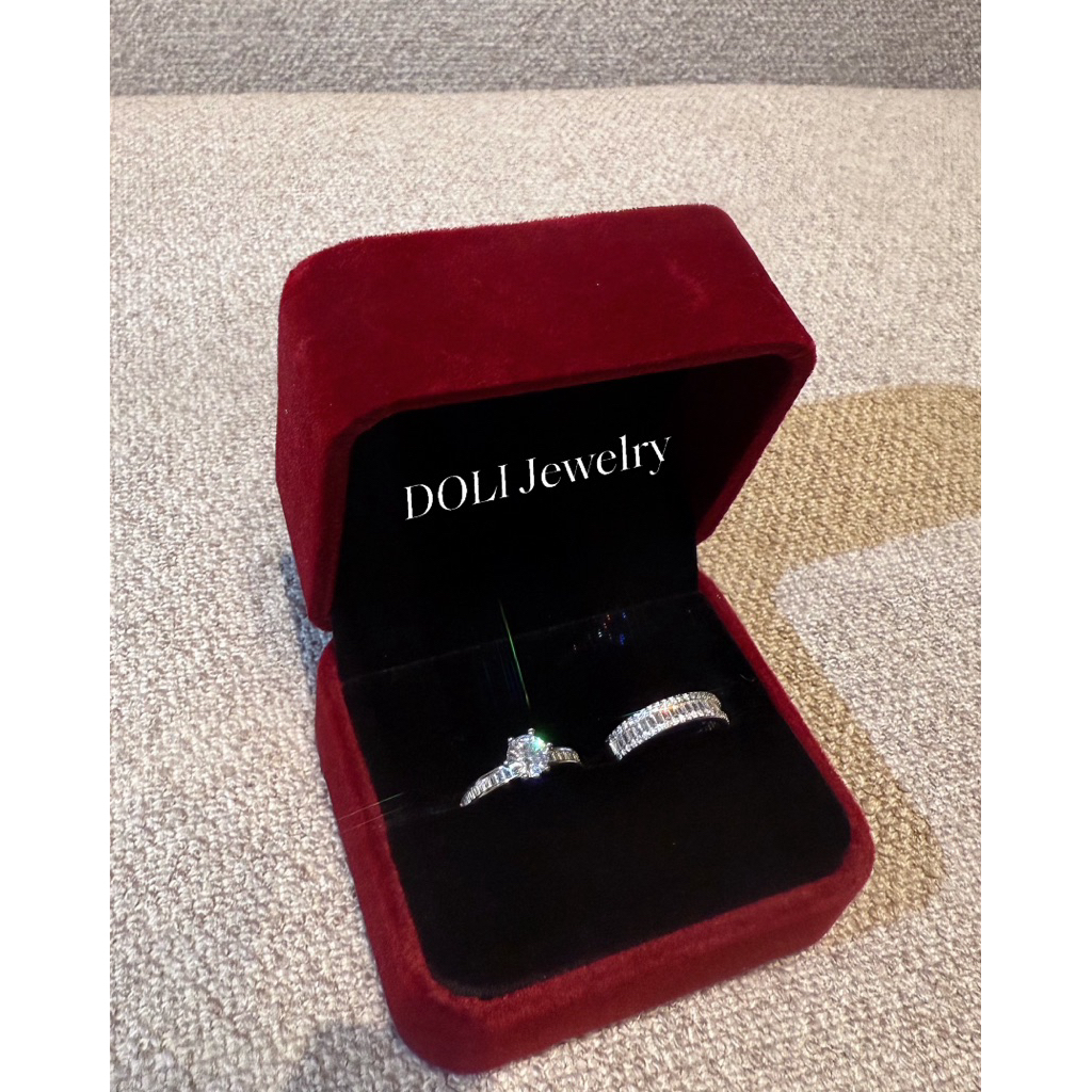 Nhẫn đôi aurora freesize bạc S99 - Doli jewelry - quà tặng người yêu