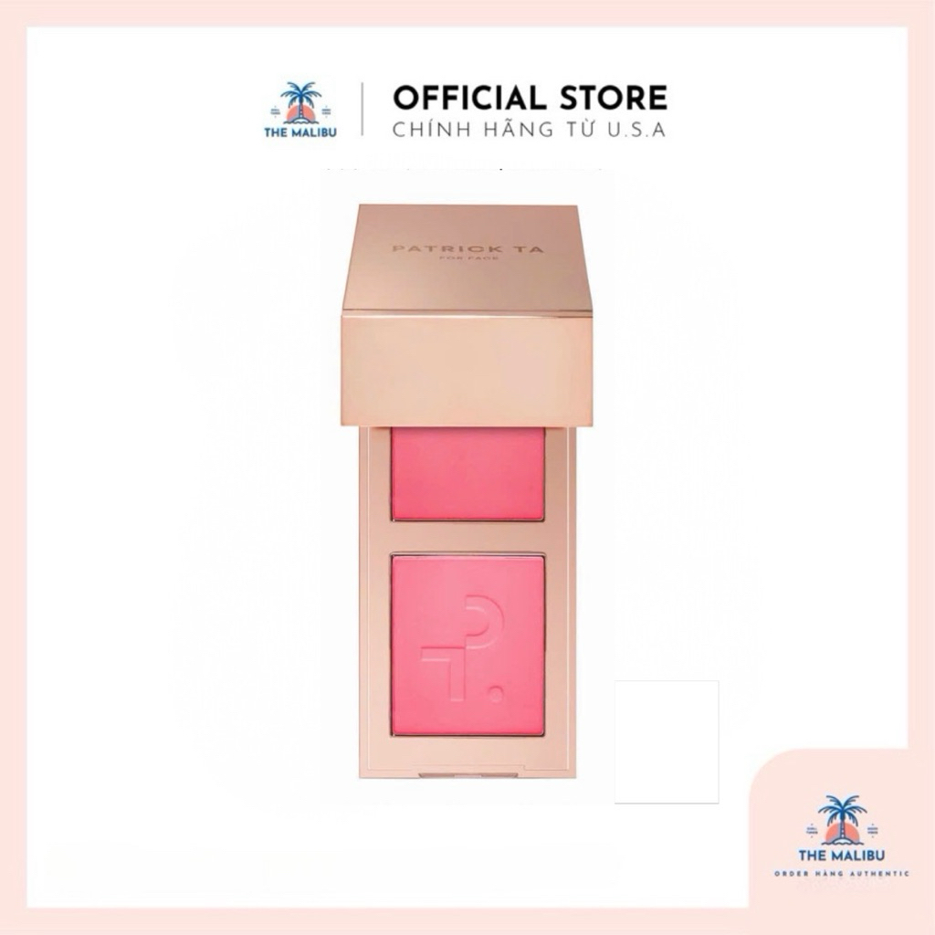 [Bill US] Má hồng Patrick Ta Mini Major Headlines Double-Take Crème & Powder Blush Duo màu She's tha