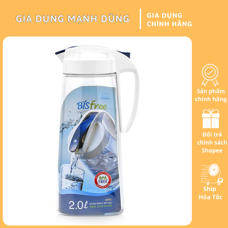 Bình Nước LocknLock ABF632 2L – Nắp One Touch Tiện Dụng, Dùng Cho Gia Đình