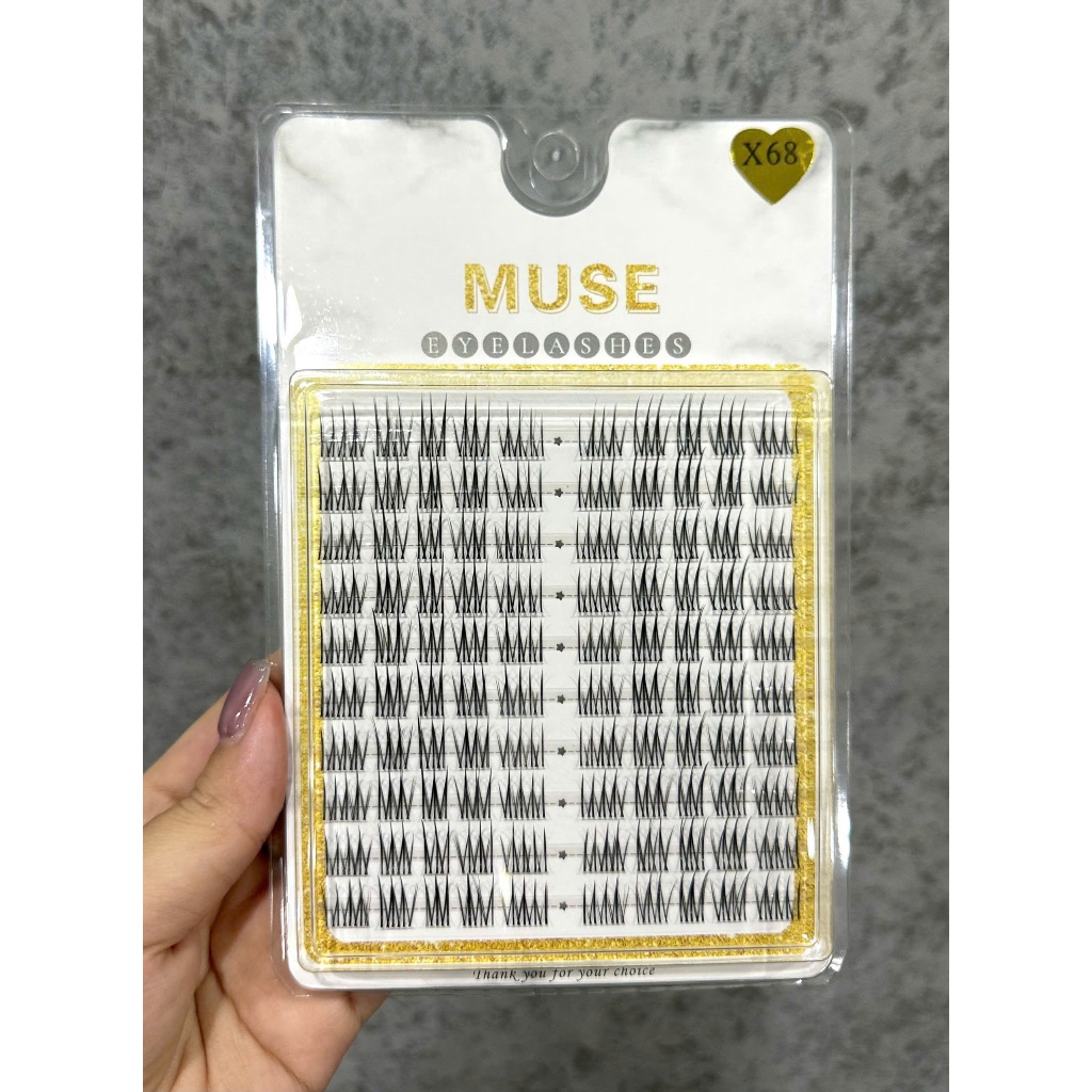 Lông Mi Giả Rời Muse X68 – Mi Tự Nhiên, Dễ Tạo Dáng Đa Kiểu, Mỏng Nhẹ, Giữ Form Lâu