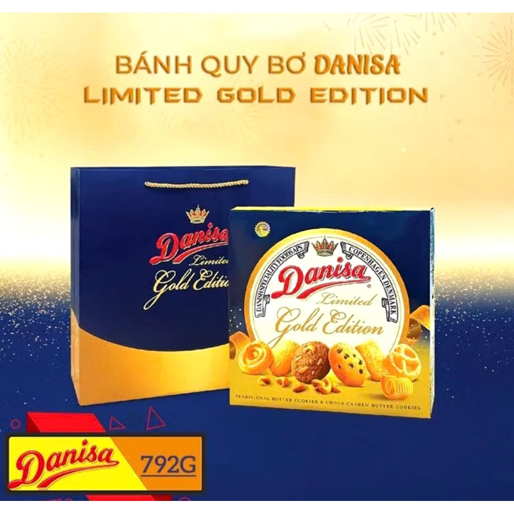 Bánh quy bơ Danisa Gold 792g