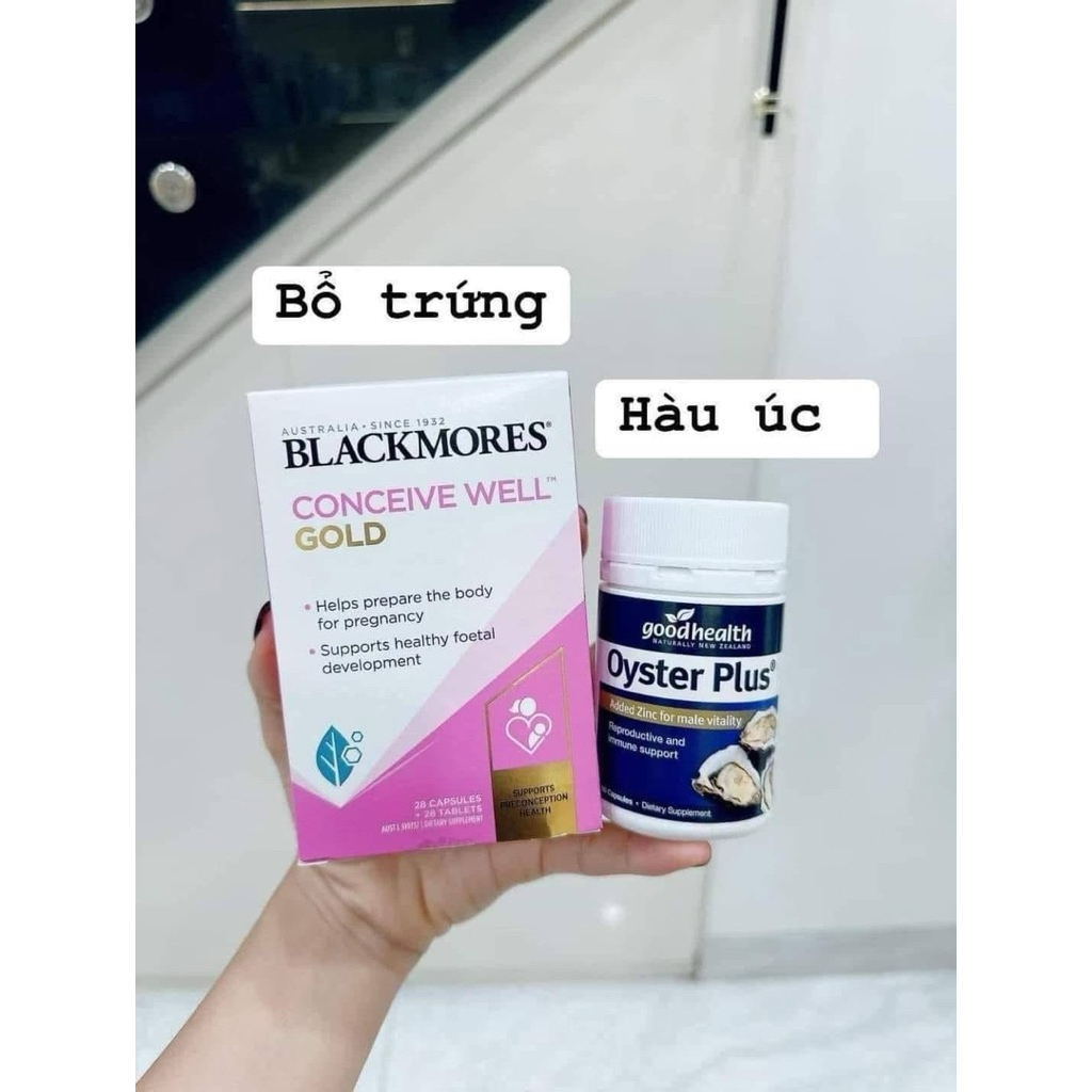bổ trứng blackmores , tinh chất hàu oyter , DHEA 25mg (QT -lan hương )