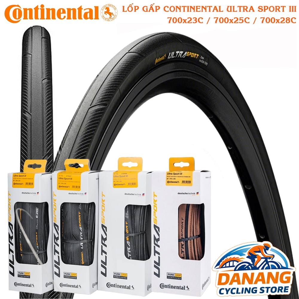 Lốp (Vỏ) Xe Đạp Road Continental Ultra Sport 3 – 700C (23C/25C/28C) – Chính hãng