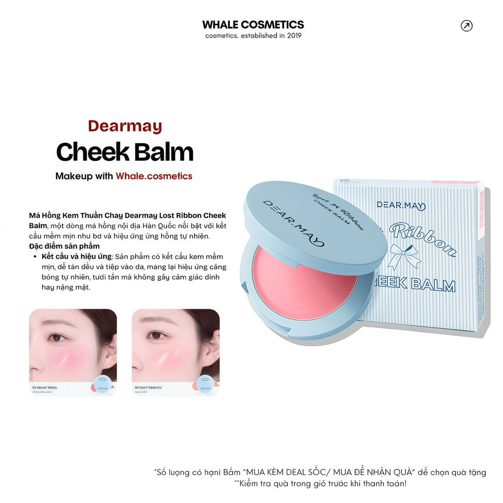 (Dearmay) Má Hồng Kem Dearmay Lost Ribbon Cheek Balm 4g