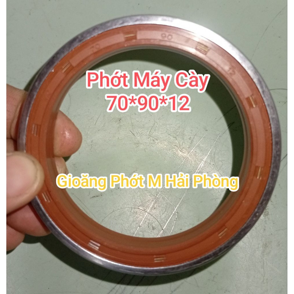 Phớt máy cày, Phớt 2 nòng 70*90*12, 70x90x12. phớt máy gặt, phớt máy xới