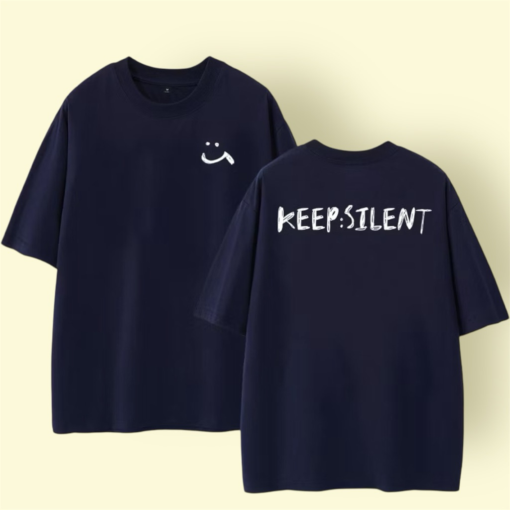 Áo Thun Nam Nữ KEEP SILENT Chất Liệu Cotton 2c Dày Dặn Form Rộng