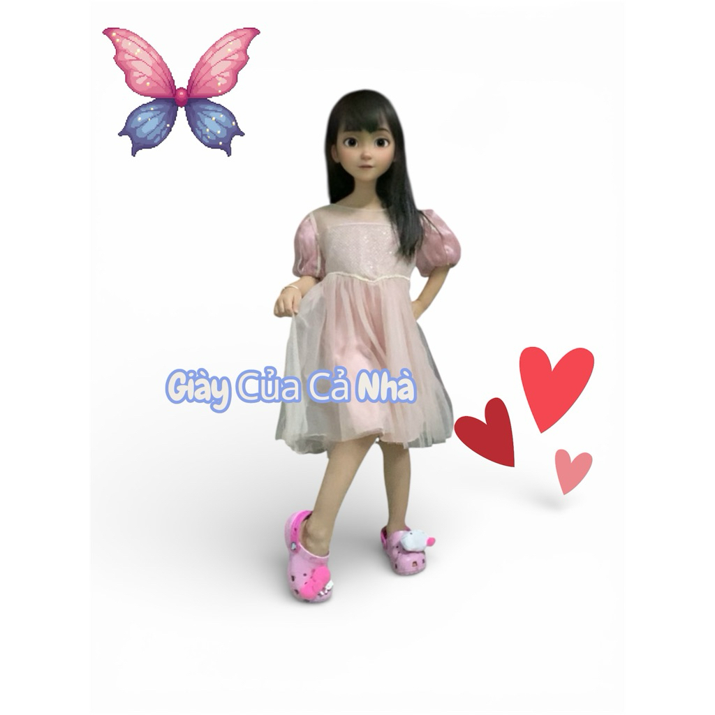 Dép sục kitty cho bé và mẹ.