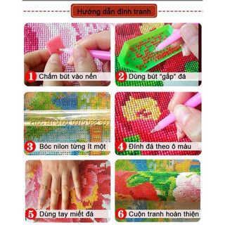 Tranh đính đá Gia đình (chưa đính)