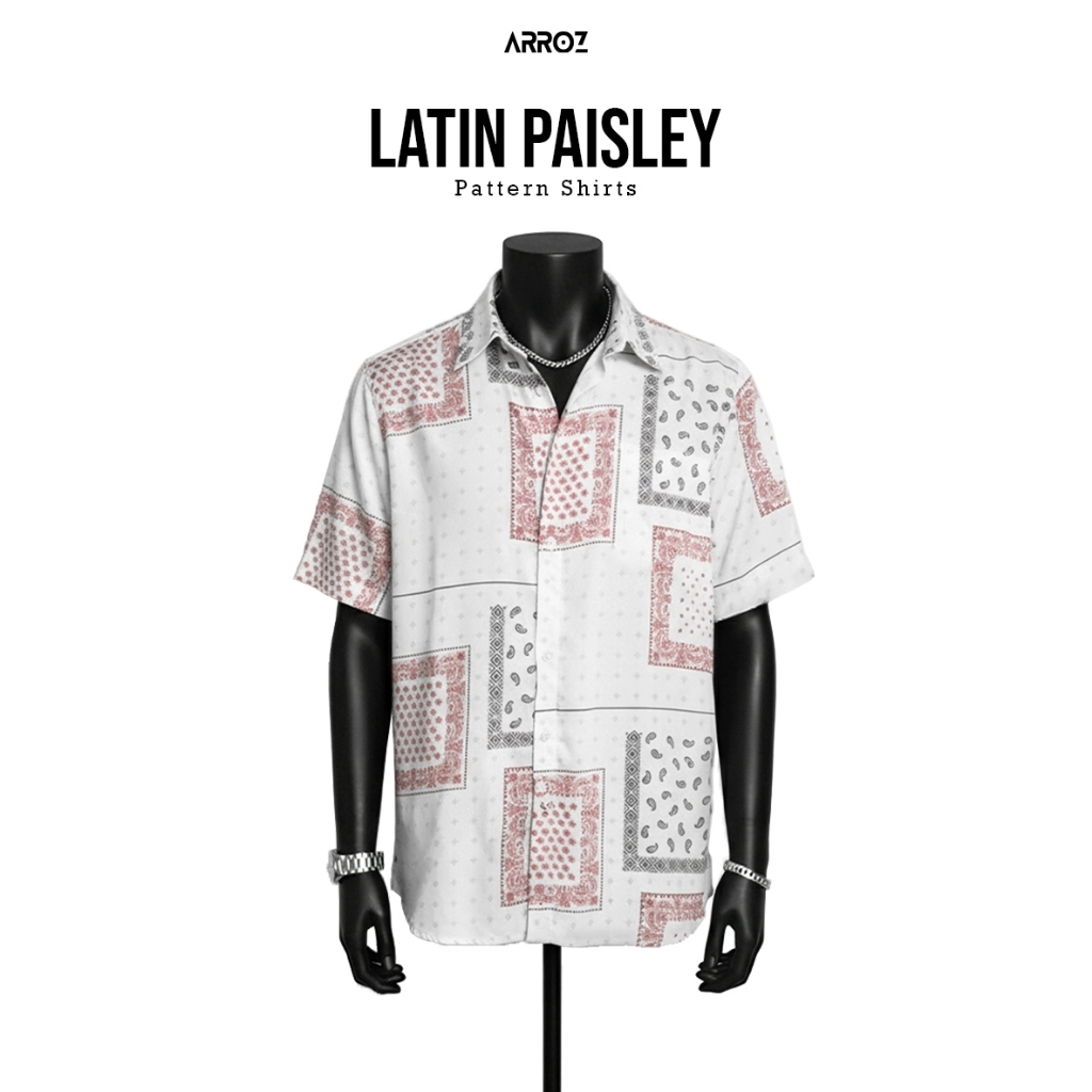 LATIN PAISLEY Pattern Shirt - Áo sơ mi họa tiết lụa cao cấp