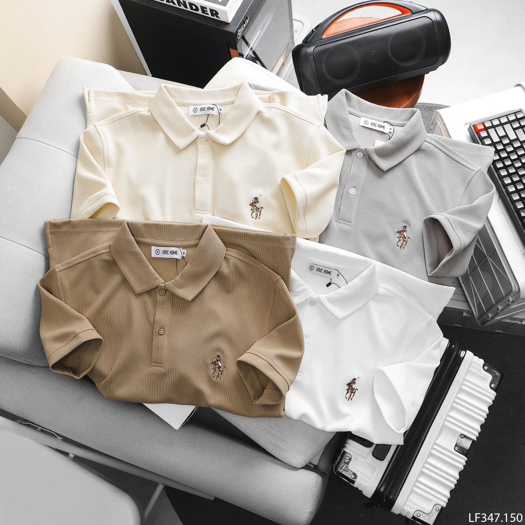 Áo Polo Nam Pique Dệt Nổi Cao Cấp trẻ trung – Thêu hình Sắc Nét, Form Regular BỜM SHOP AP02