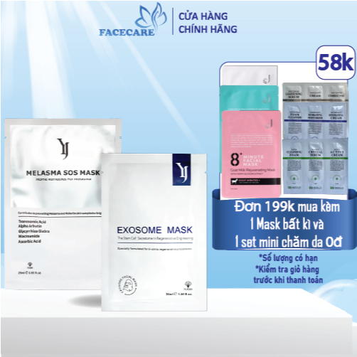 Mặt Nạ Yuejin Melasma Sos Mask Làm Trắng Giảm Thâm Nám, Exosome Mask Giúp Phục Hồi Nhanh