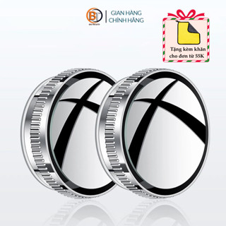 Bộ 2 gương cầu lồi ô tô 360 độ cao cấp, gương chiếu hậu xe hơi ,kính lồi gắn gương oto xóa điểm mù tằng tầm nhìn ô tô