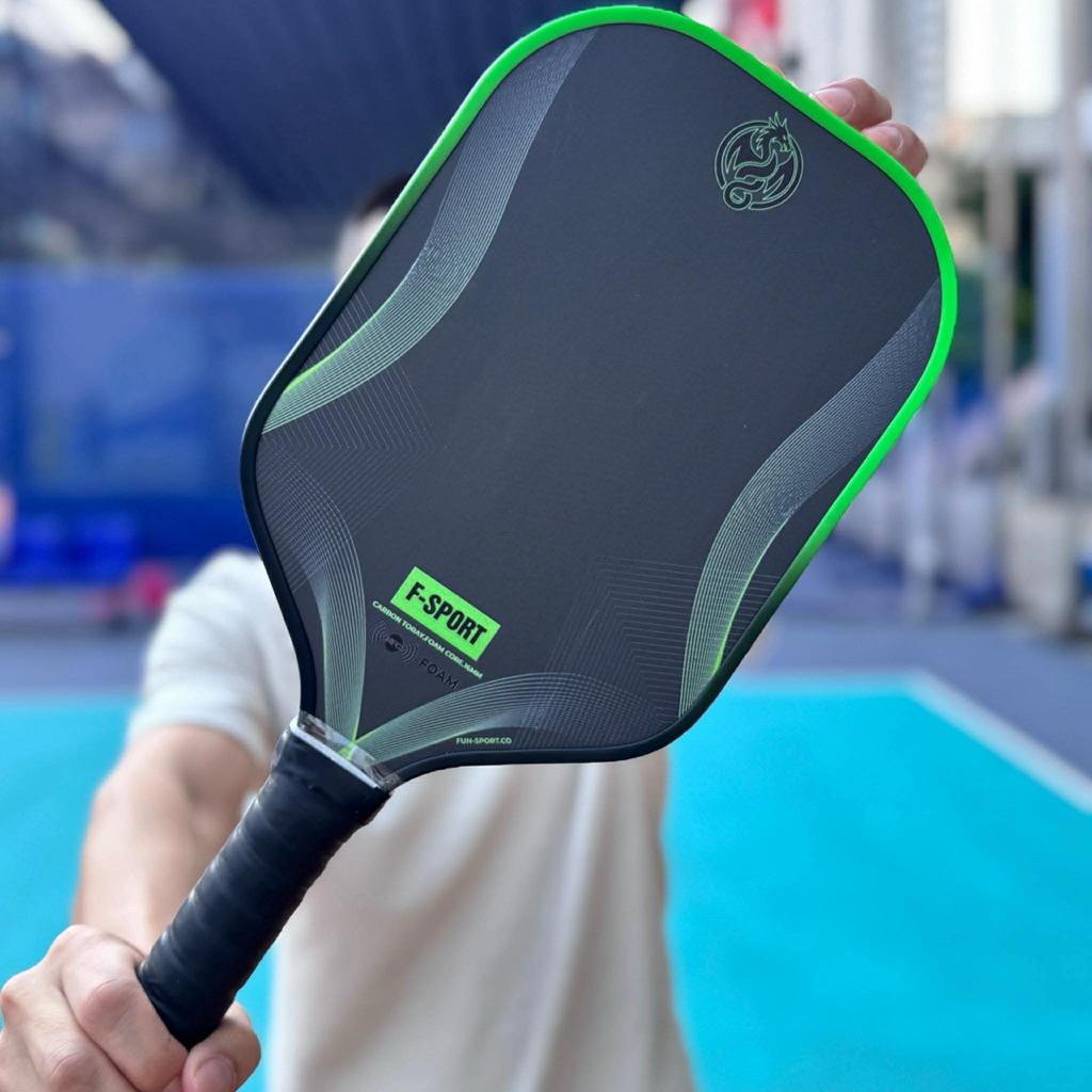 (CHECK NFC) Vợt Pickleball Full Foam TruFoam 16mm FSPORT – Trợ Lực Cao, Điểm Ngọt Rộng, Carbon Nhám