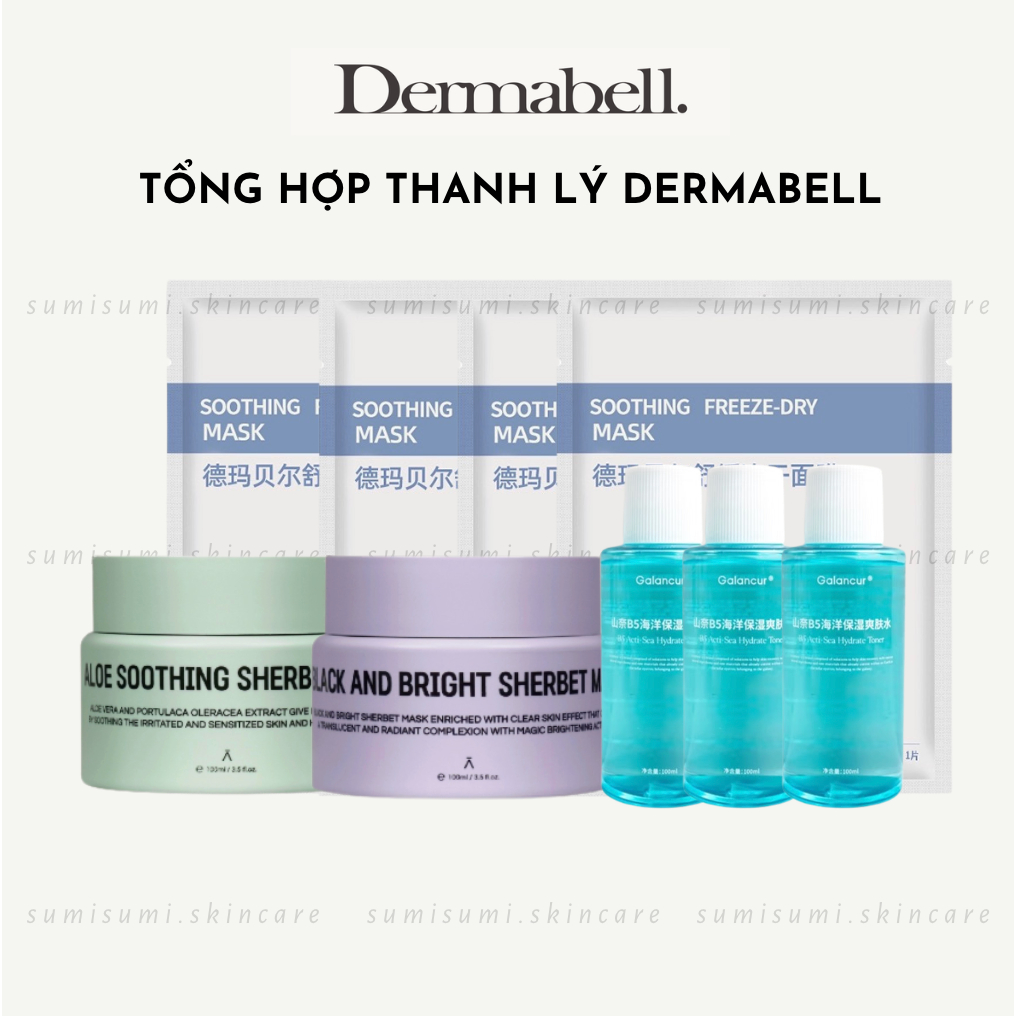 (Dermabell) Tổng hợp sample dùng thử cận date Mặt nạ Toner trộn mask