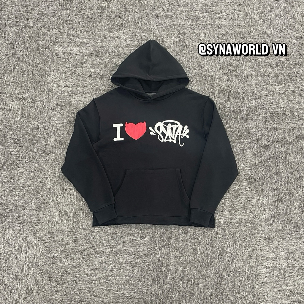 SYNAWORLD-I HEART SYNA HOODIE-BLACK
