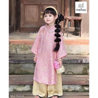 Áo dài bé gái cao cấp Melisa 8-45kg