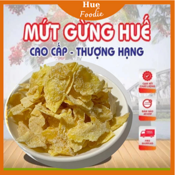 1 kg/500g mứt gừng Huế cao cấp thượng hạng Nhà làm: thơm cay, Ít đường, Hàng Chuẩn Loại 1, Đặc Sản Huế - 270af