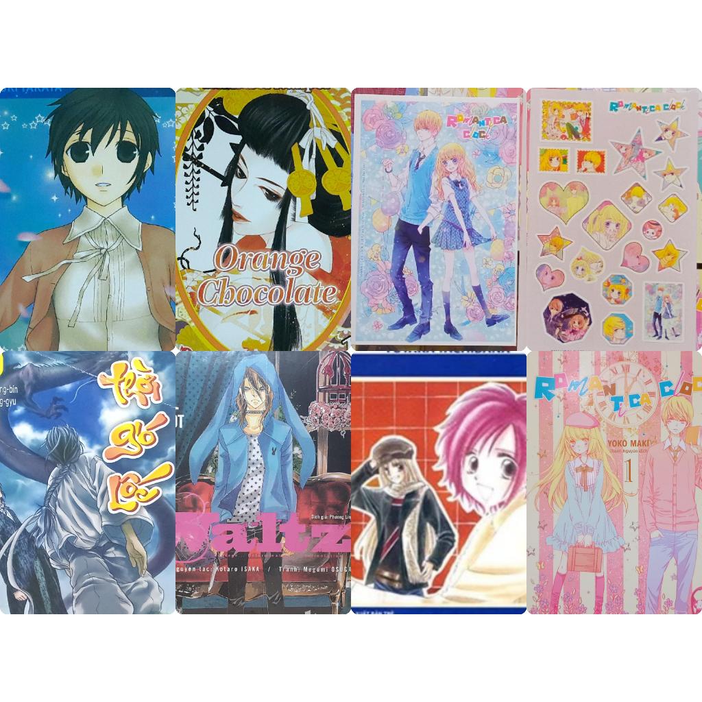 Đủ postcard, sticker: Romantica Clock, Orange Chocolate, Cô Nàng Vụng Về, Những Vì Sao Lấp Lánh, Wal