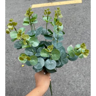 Lá Táo Giả 16 Nhánh Cao Cấp – Lá Trang Trí Decor Nhà Cửa, Quán Cafe, Chụp Ảnh – Như Thật