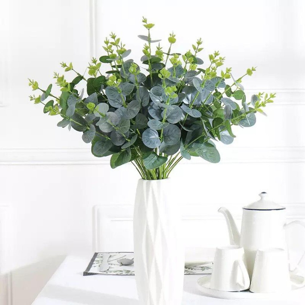 Lá Táo Giả 16 Nhánh Cao Cấp – Lá Trang Trí Decor Nhà Cửa, Quán Cafe, Chụp Ảnh – Như Thật