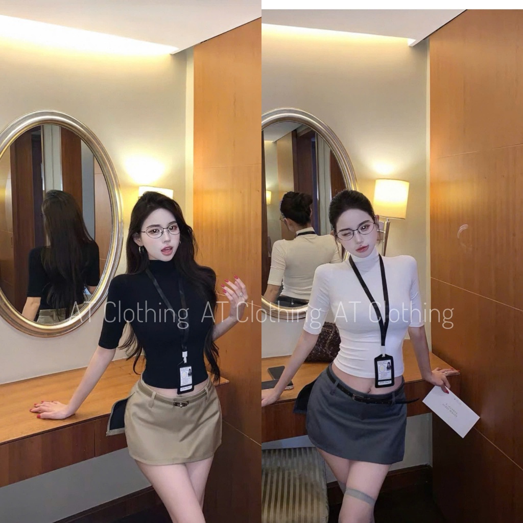 Áo Cổ Lọ Tay Lỡ_AT CLOTHING.