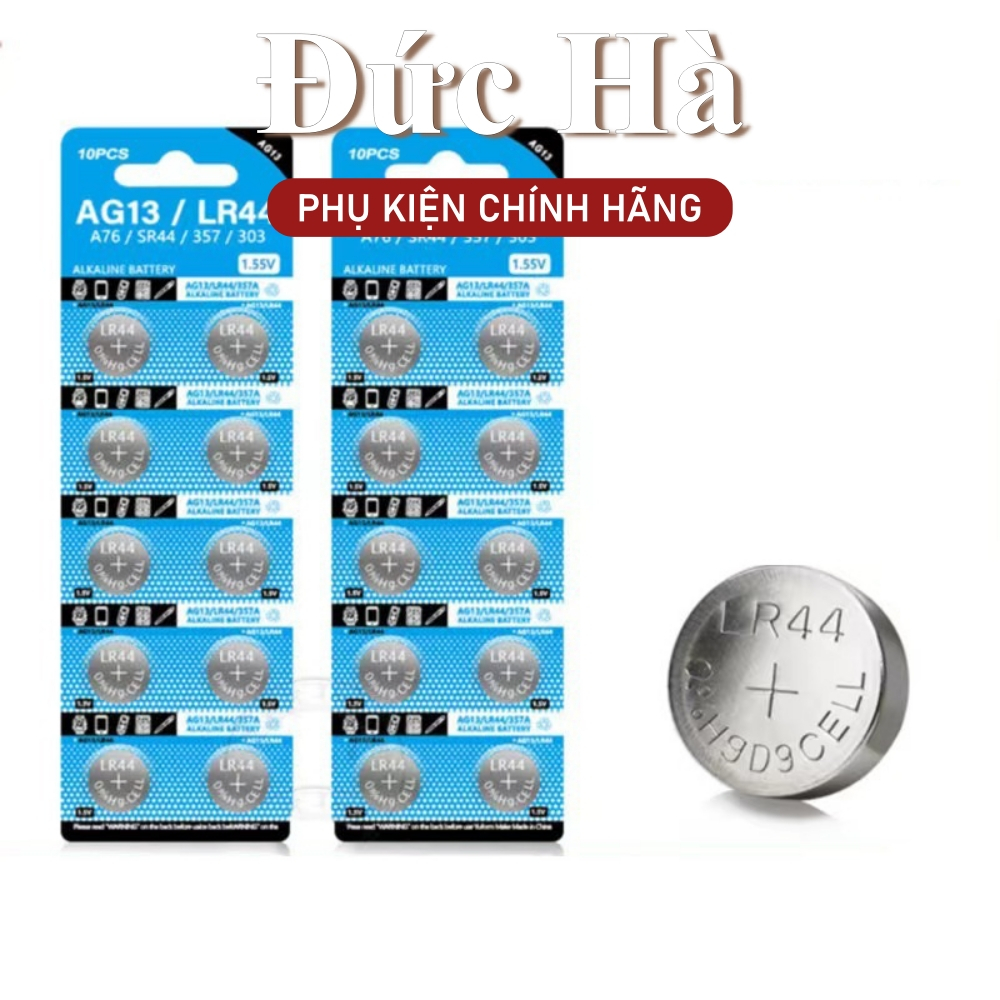 COMBO 10 Vỉ 100 Viên Pin AG13 / LR44 / AG10 / LR1130 / AG3 / LR41 1.5V, pin đồ chơi giá rẻ AG10, AG1