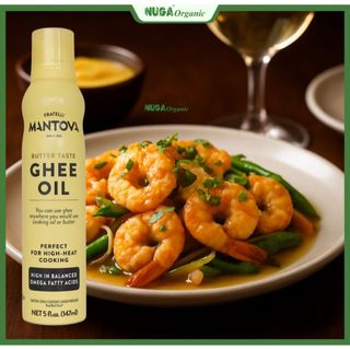 Dâu ăn (Ghee) kiêng dạng xịt ít calo MANTOVA - 147ml