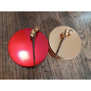 VỎ KẸO HỘP THIẾC TRÒN ĐƯỜNG KÍNH 10CM ( CÓ CÀNH ĐỒNG, KHÔNG CÓ NƠ)