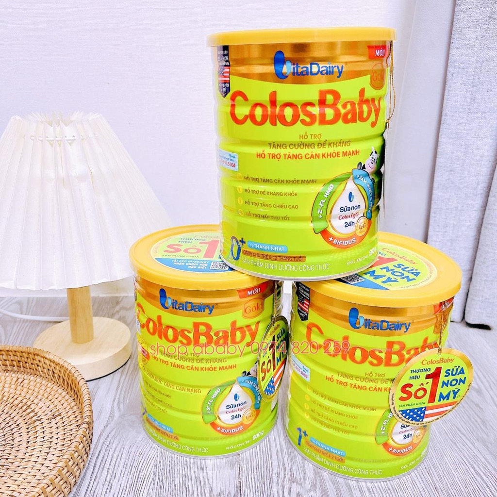 [Chính hãng] Colosbaby thanh nhạt số 0,1,2 800gr