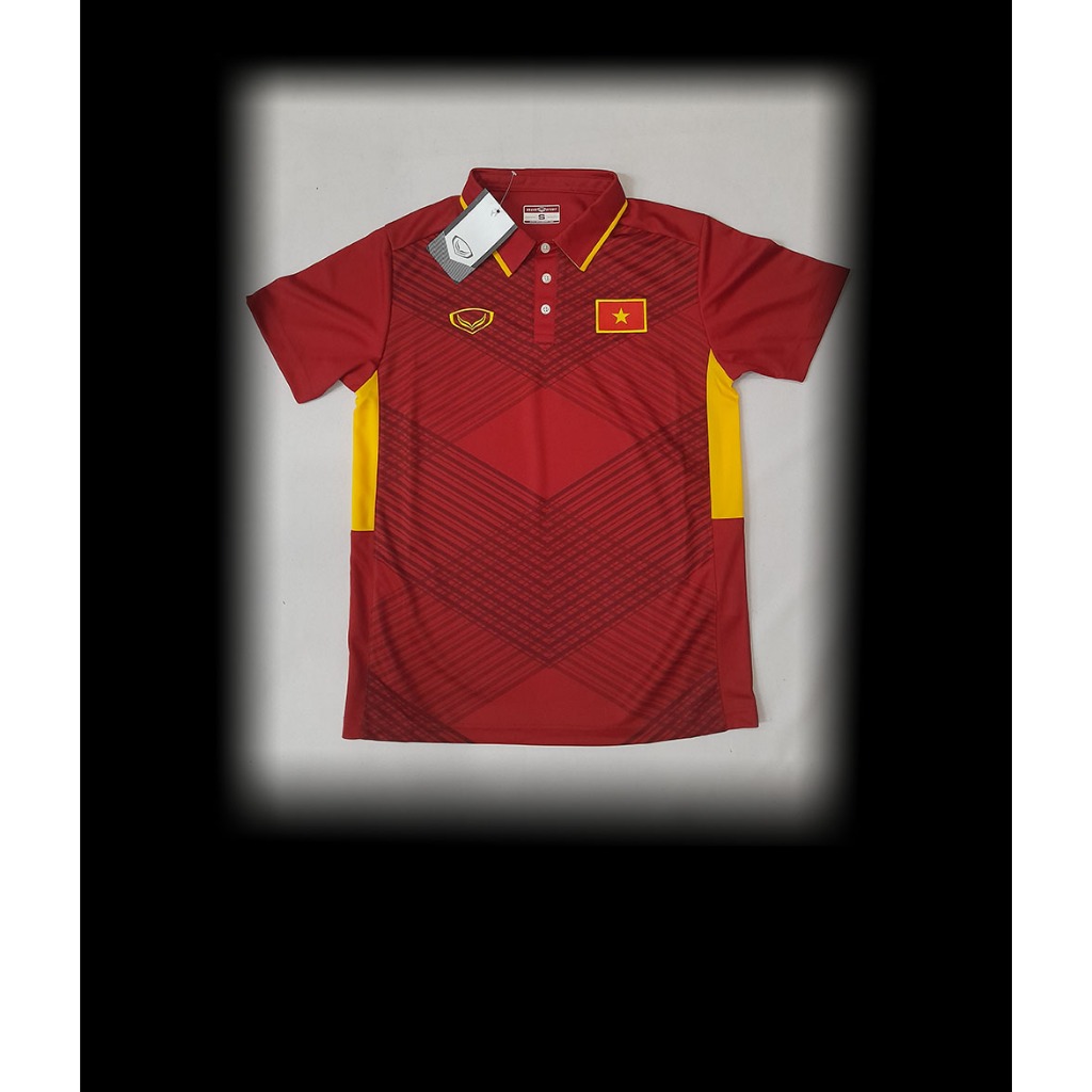 Áo đấu bóng đá chính hãng Việt Nam 2017 home đỏ shirt jersey Vietnam Grand Sport 038-283 mới AFF U23