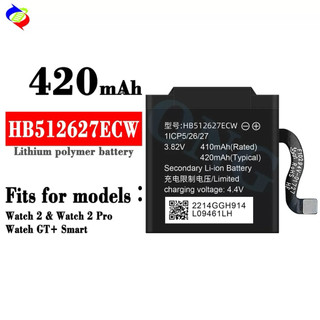 Pin cho đồng hồ huawei watch 2/Watch 2 pro /Watch GT+smart HB512627ECW bảo hành lỗi đổi mới