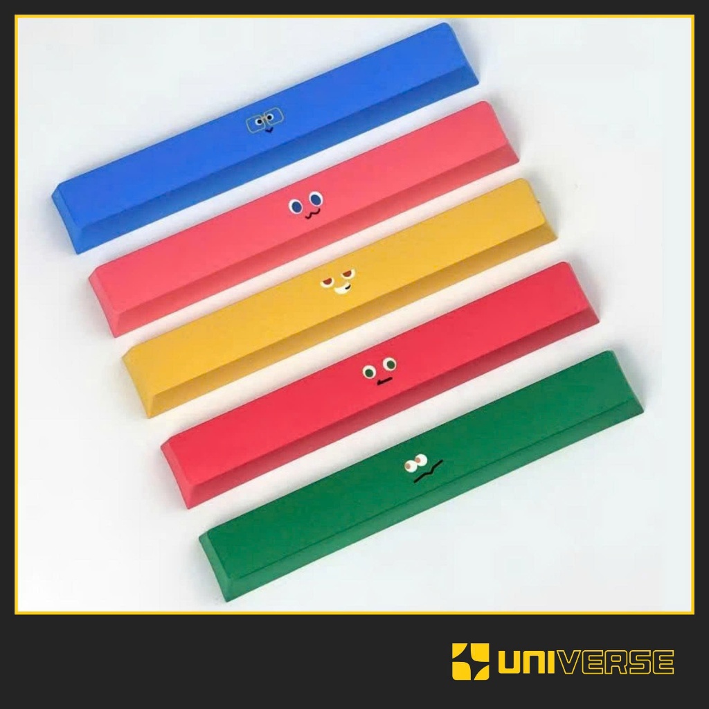 Keycap Space Lẻ Biểu Cảm Vui Nhộn R4 Keycap Space 6.25u Keycap PBT Cherry Profile In Dyesub Keycap B