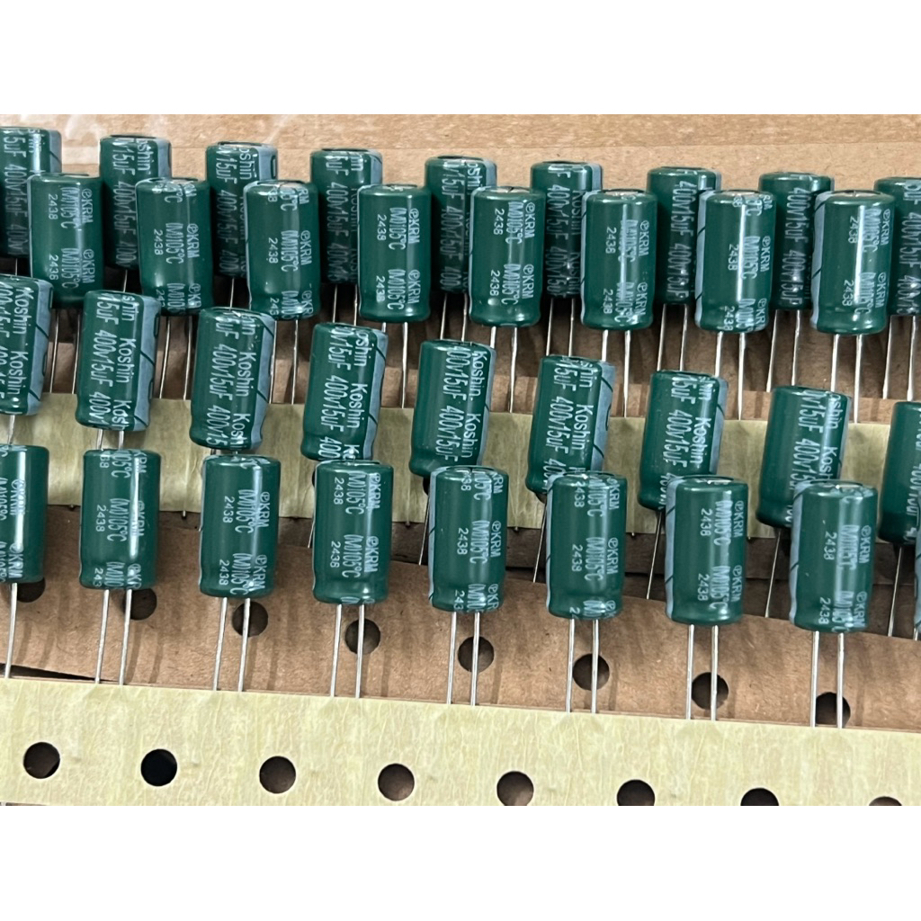 [ 20 con ]  TỤ NGUỒN 400V 15UF 400V , 400V15UF , 15UF400V koshin