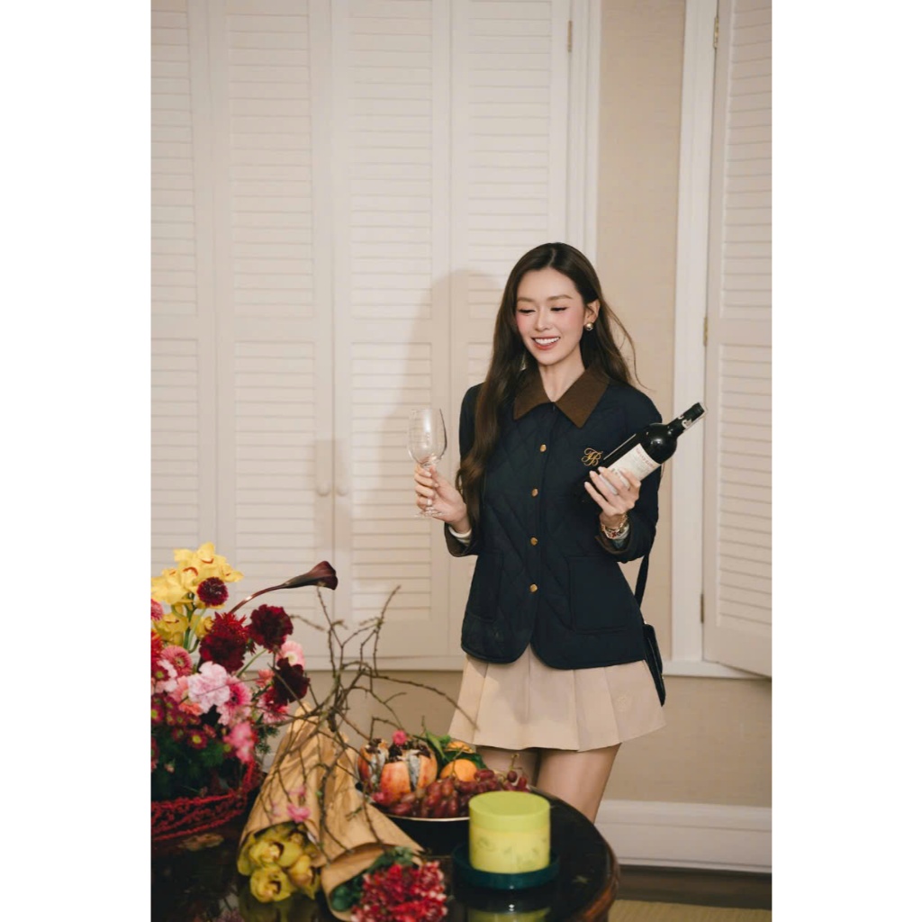 [Bouffie x Tường San] Navy Puffer Jacket