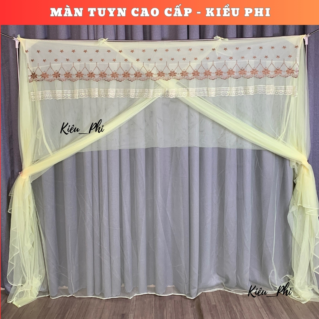 Mùng ngủ tuyn 1m2x2m, 1m4x2m, 1m6x2m, 1m8x2m, 1m8x2m, 2mx2m2 màn măc tay 4 góc