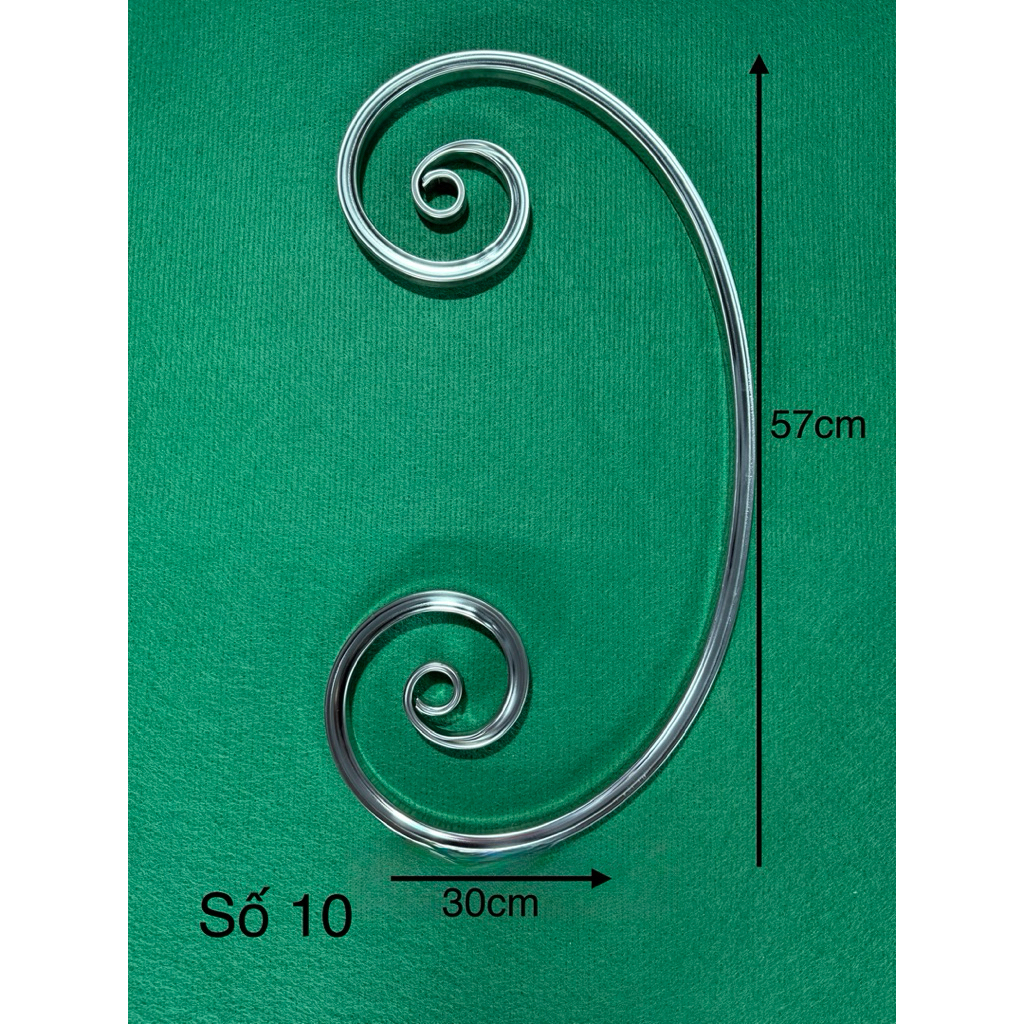 inox uốn 304 đầu tròn 57x30 hàng 1.2ly