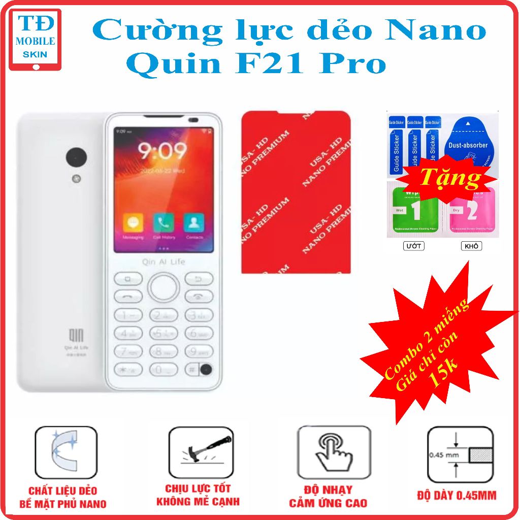 Cường lực dẻo bảo vệ màn hình điện thoại Xiaomi Qin F21 Pro