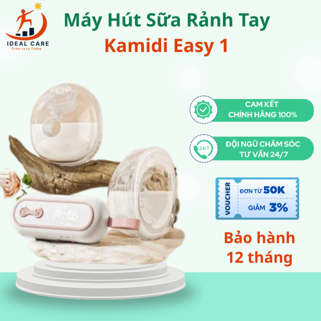 Máy Hút Sữa Điện Đôi Rảnh Tay Kamidi Easy 1 Chế Độ Sinh Học Tiện Lợi Cho Mẹ