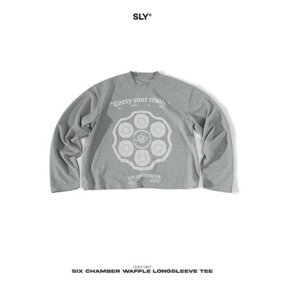 Áo thun tay dài SLY Longsleeve Waffle Six Chamber Grey