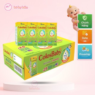 🥛 [THÙNG 24 HỘP] Sữa Bột Pha Sẵn VitaDairy ColosBaby Gold D3K2 Cho Bé – Hộp 110ml, Date Mới, Xả Date