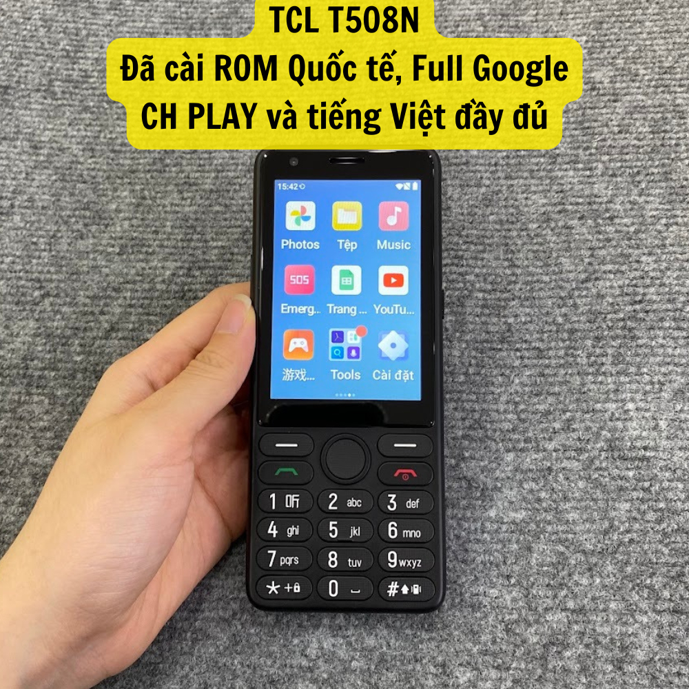Điện thoại TCL T508N màn cảm ứng (Đã có CH PLAY) - Android 13 Rom quốc tế