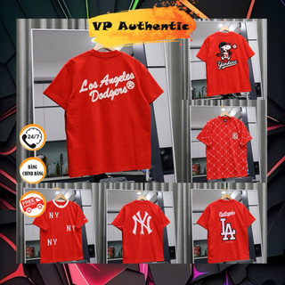 [ Chính Hãng ] Áo Thun New Era Đỏ Nhiều Mẫu Hàng Auth ( VP Authentic )